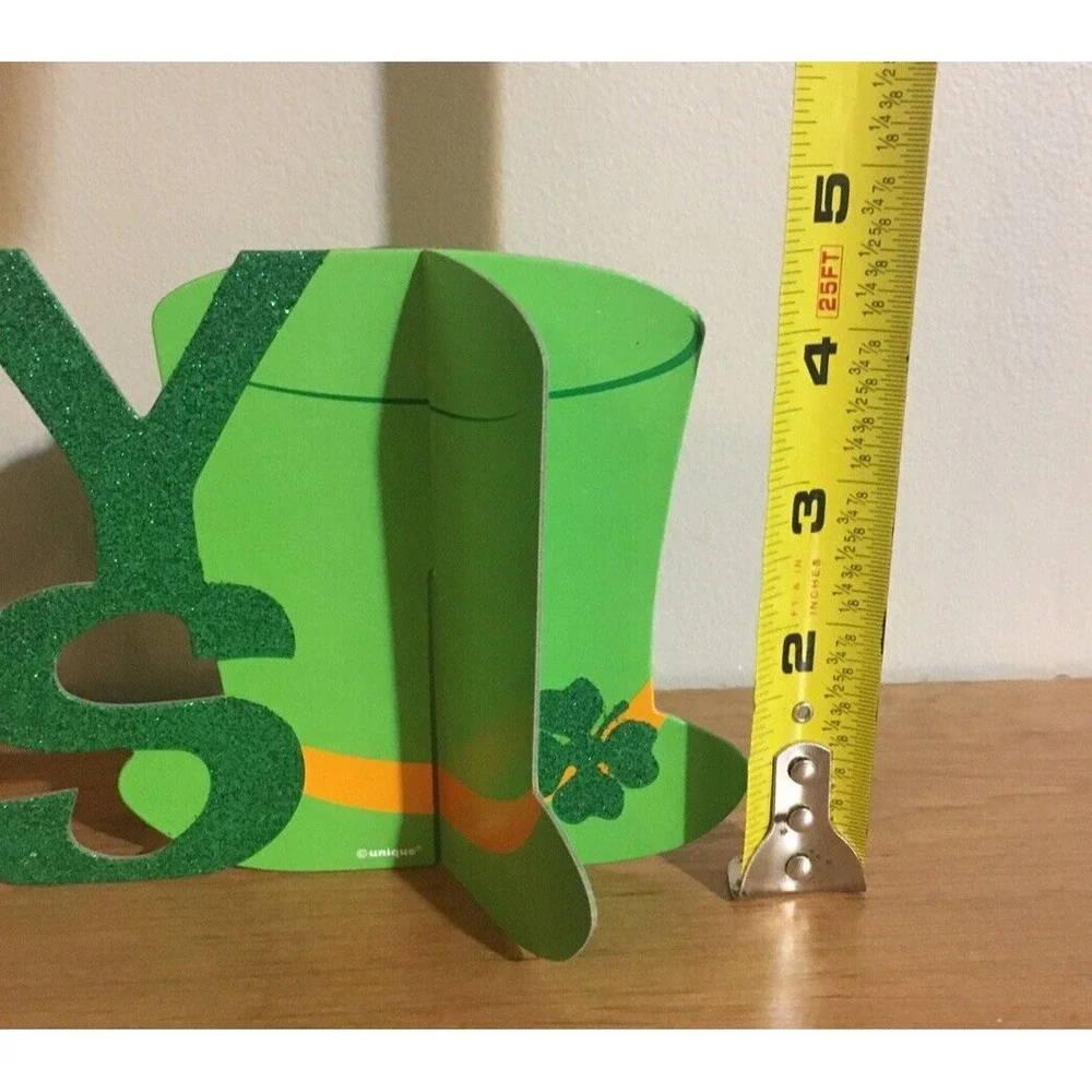 Lot of 12 Happy St Pat's CENTERPIECES - 3D Free Standing Table Decorations New